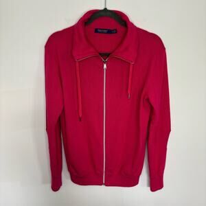 Polo Golf Ralph Lauren Cashmere Blend Full Zip Cardigan - Pink - Women's Medium